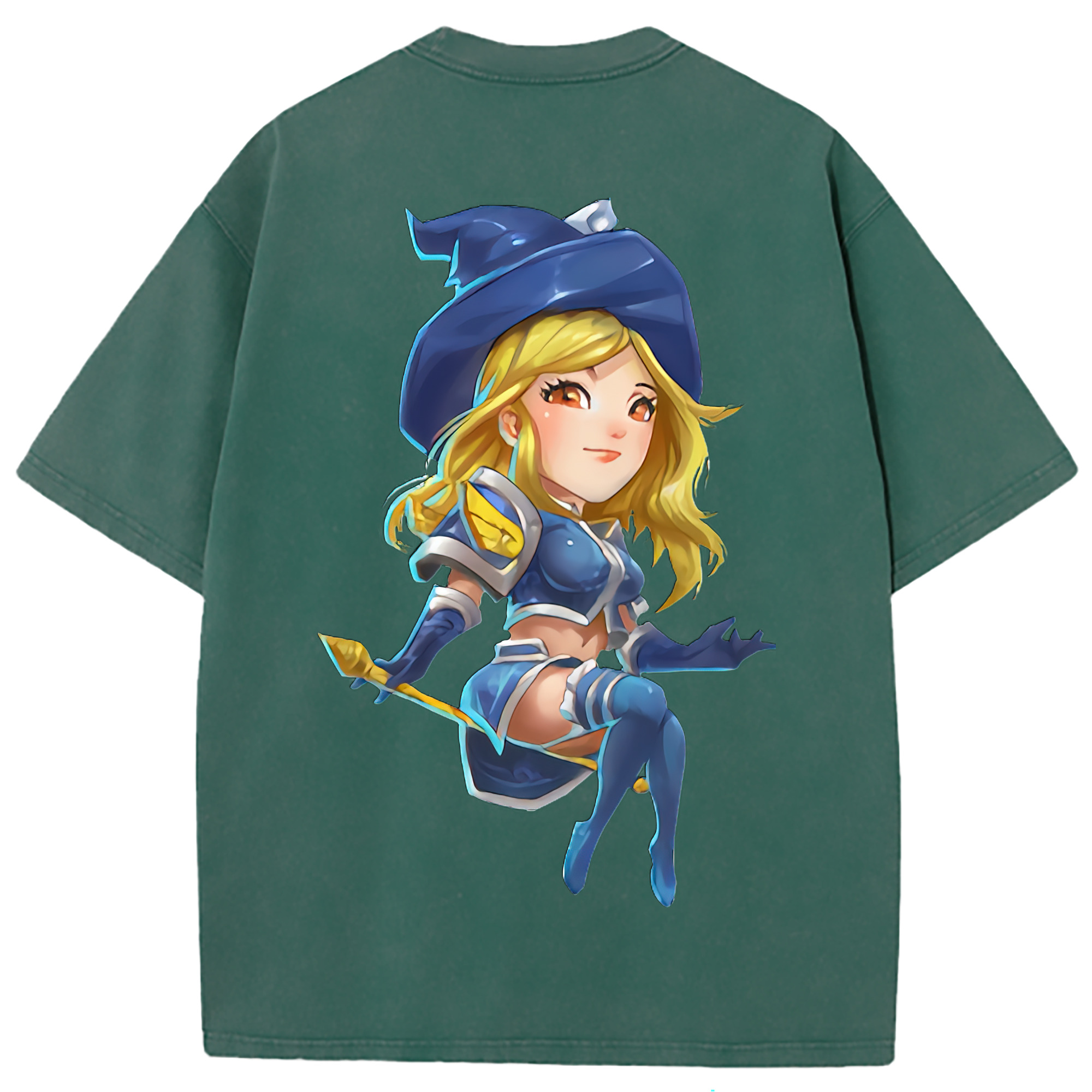 （画像用） リーグ・オブ・レジェンド League of Legends LOL 綿100% ヴィンテージ風 半袖Tシャツ（背面プリント）